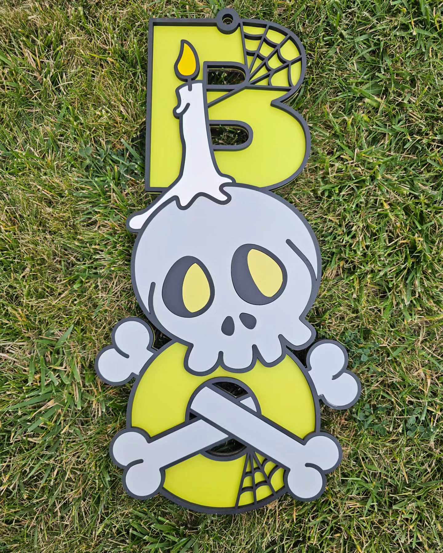 Skull BOO Sign