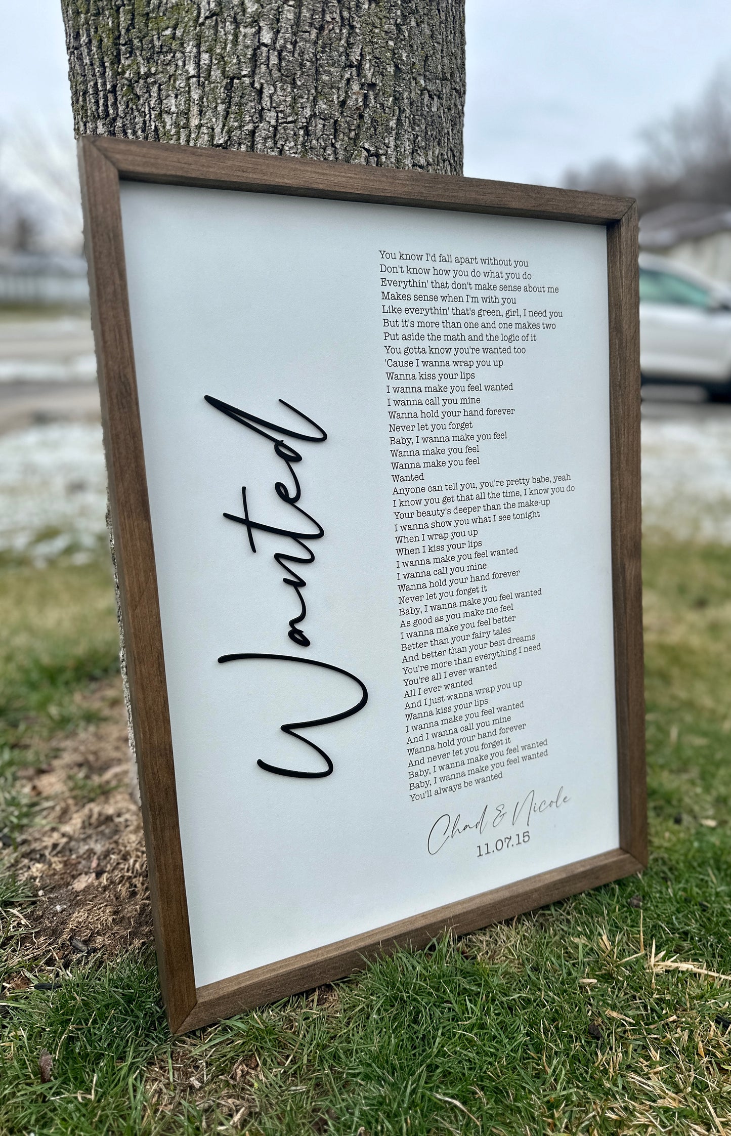 wedding song sign