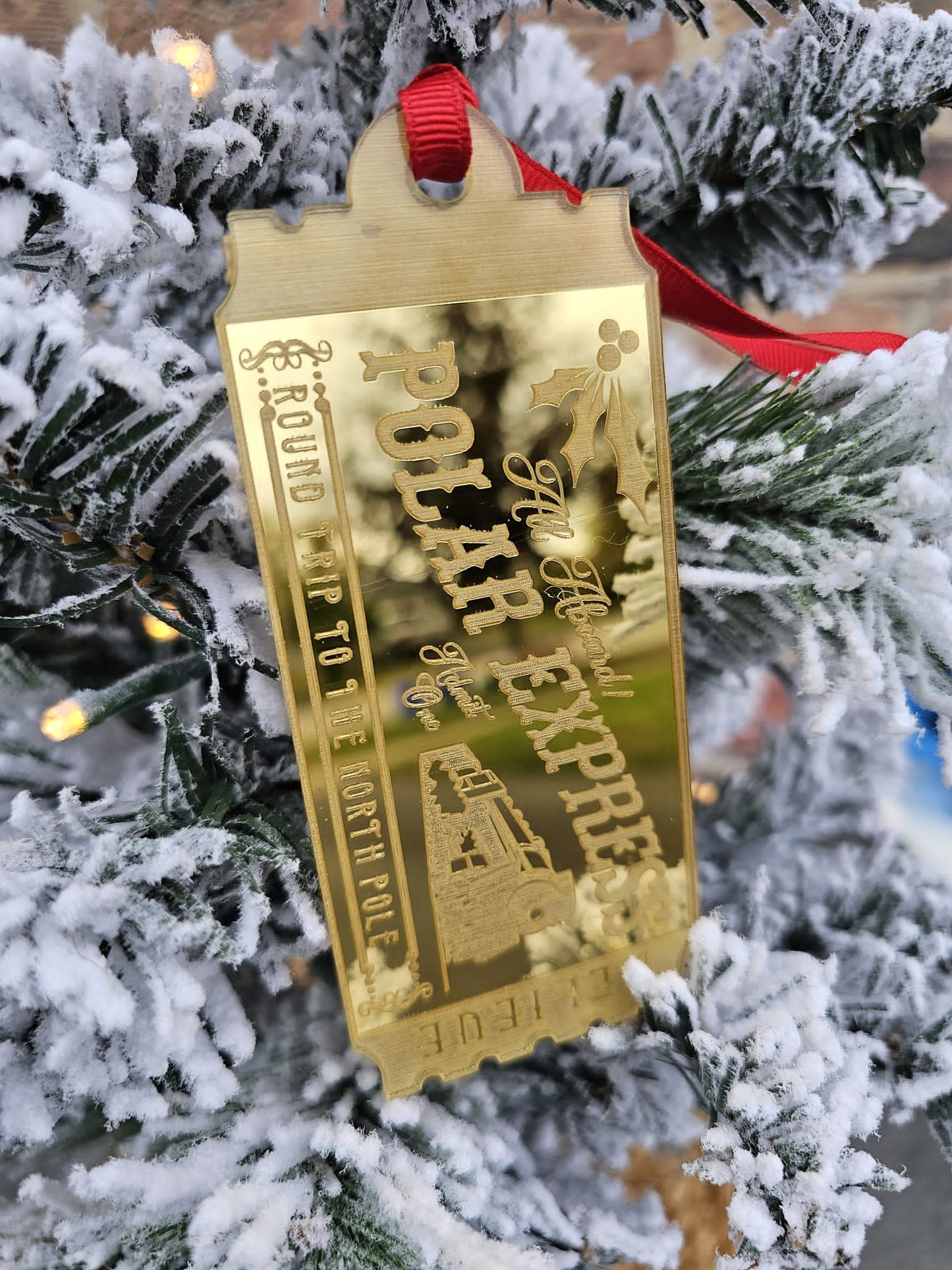 Gold ticket train ticket