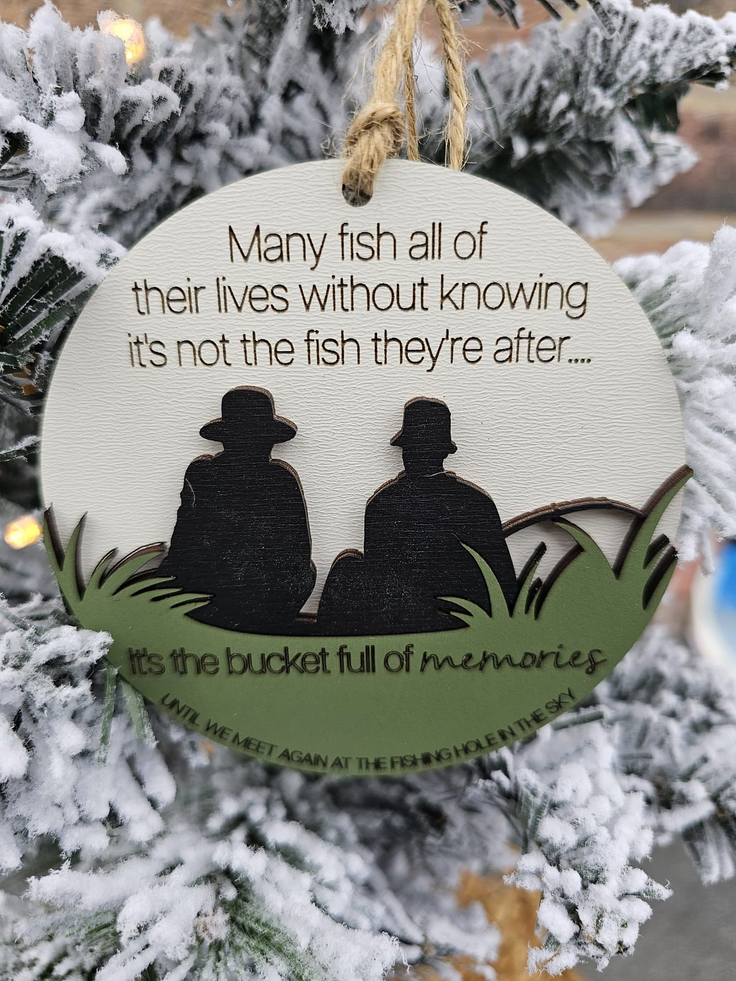 Memorial Fishing Ornament