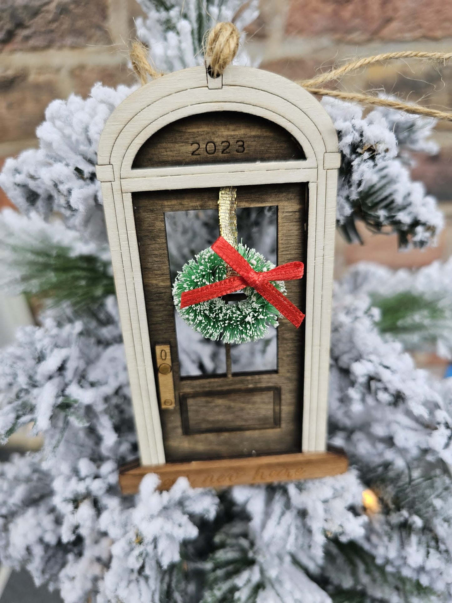 Our new home door ornament