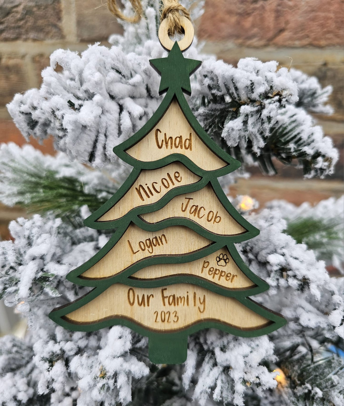 Personalized Christmas tree Ornament