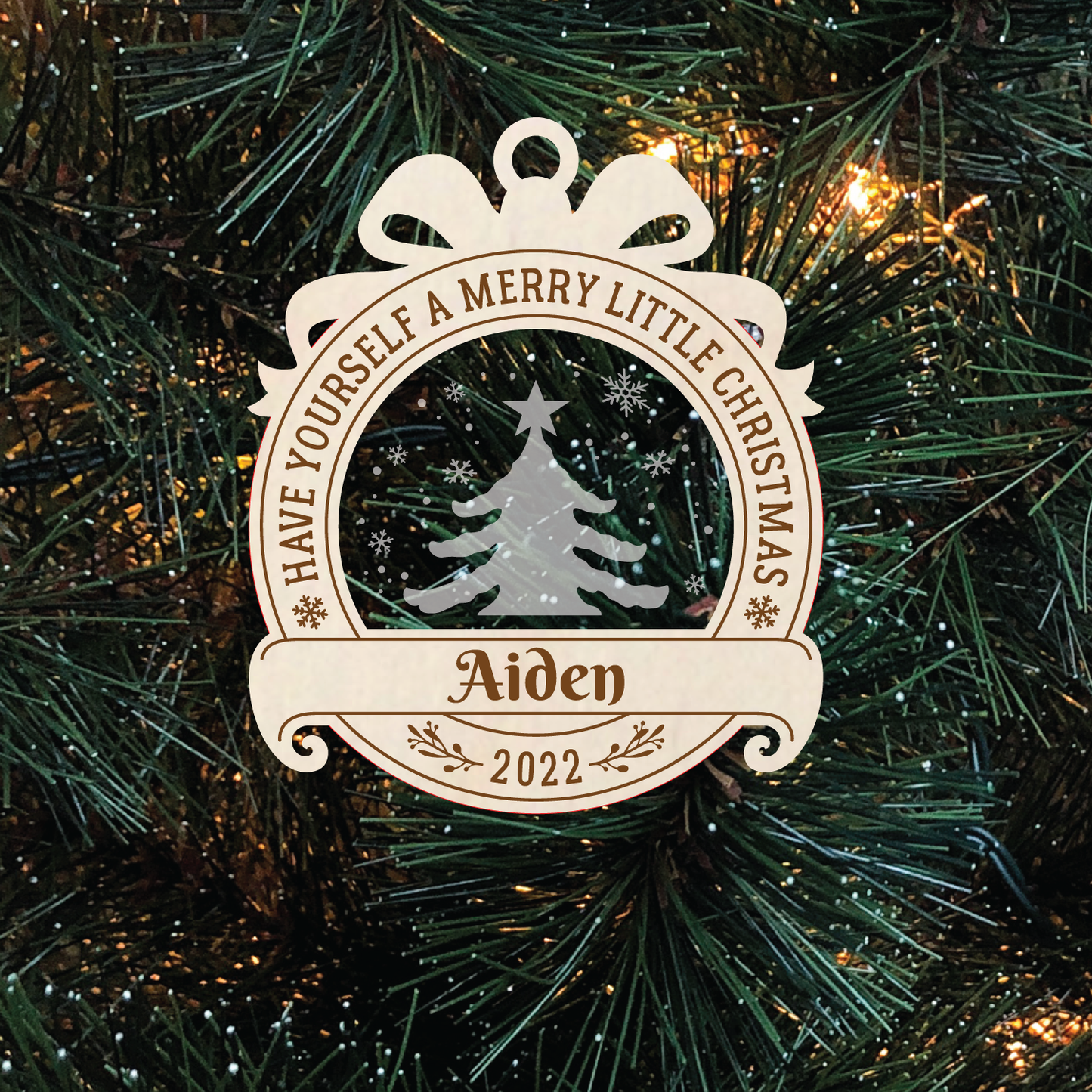 Have yourself a merry little christmas personalized acrylic ornament