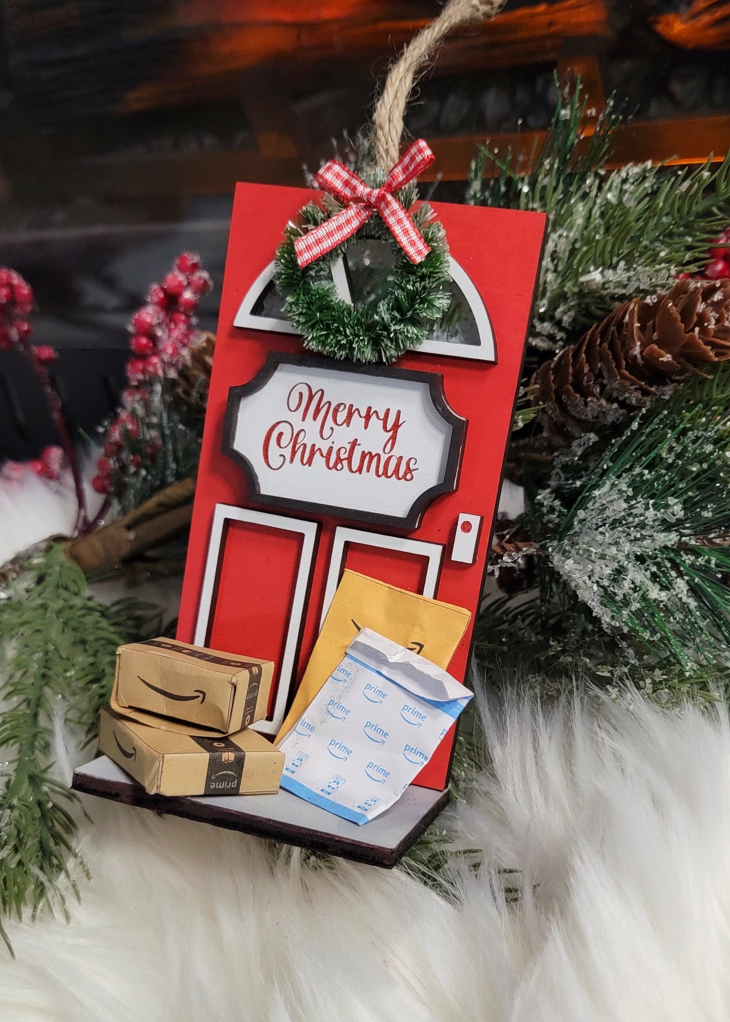 Amazon package ornament