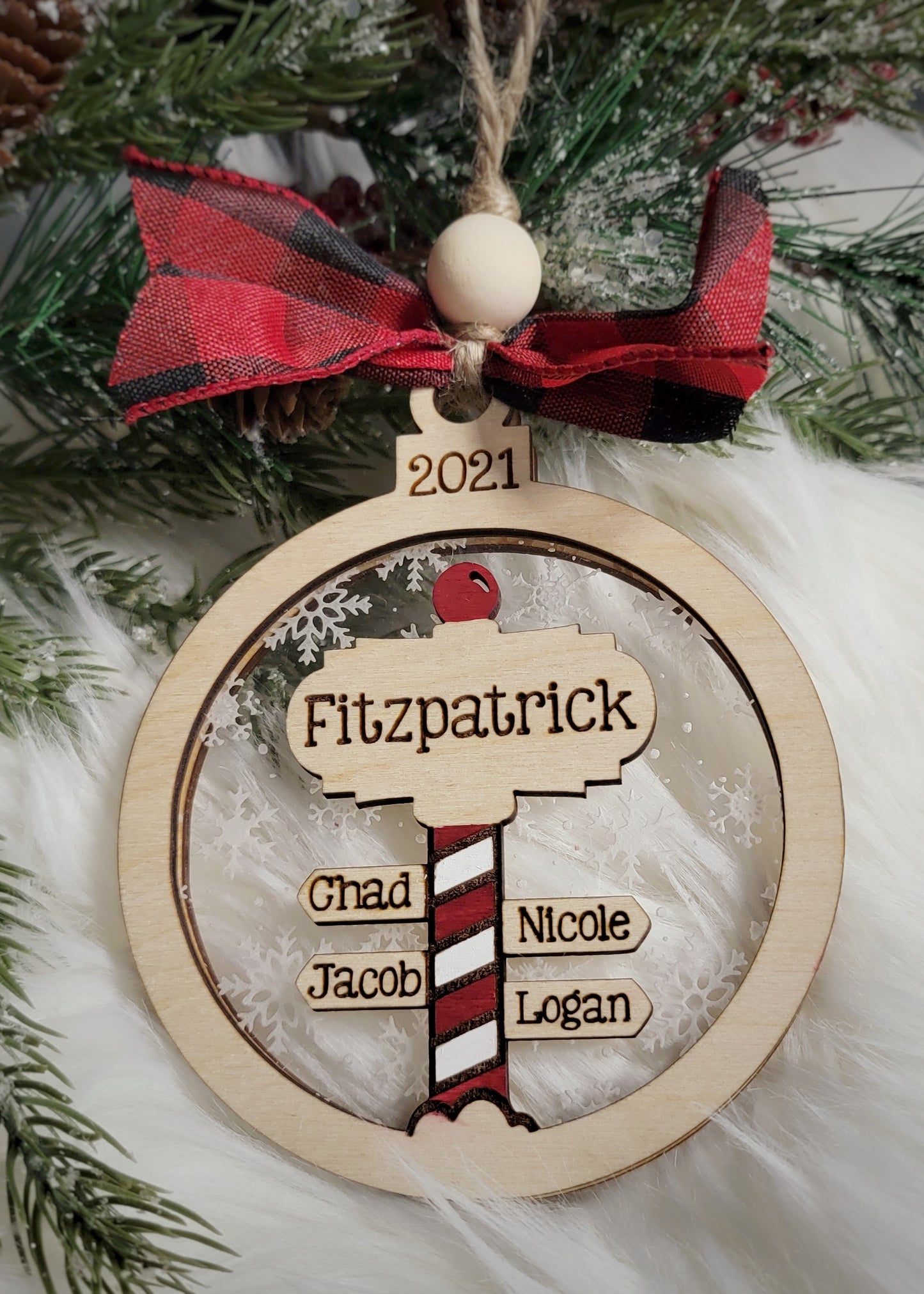 North Pole Family ornament