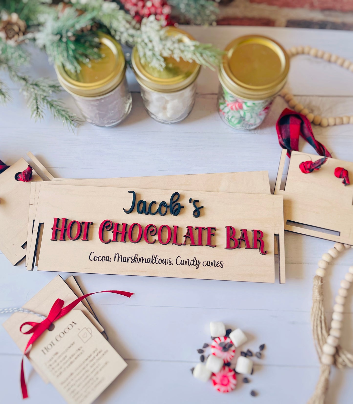 Personalized hot chocolate bar