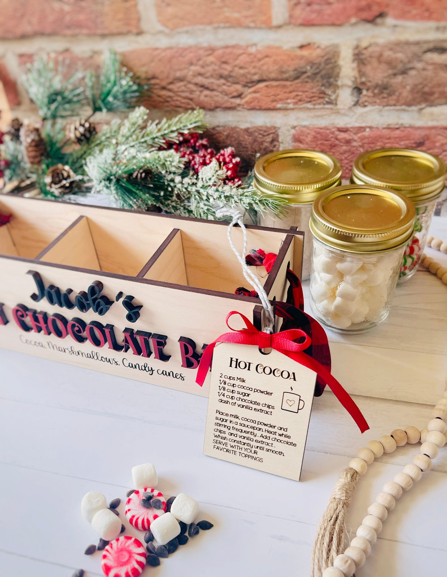 Personalized hot chocolate bar