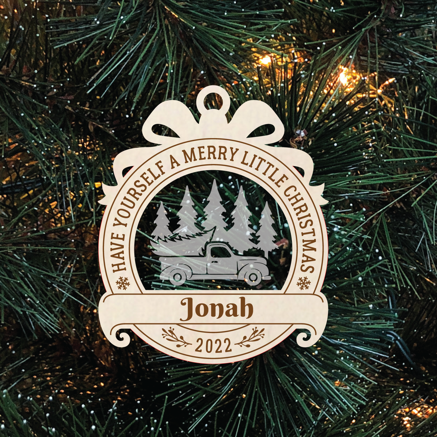 Have yourself a merry little christmas personalized acrylic ornament