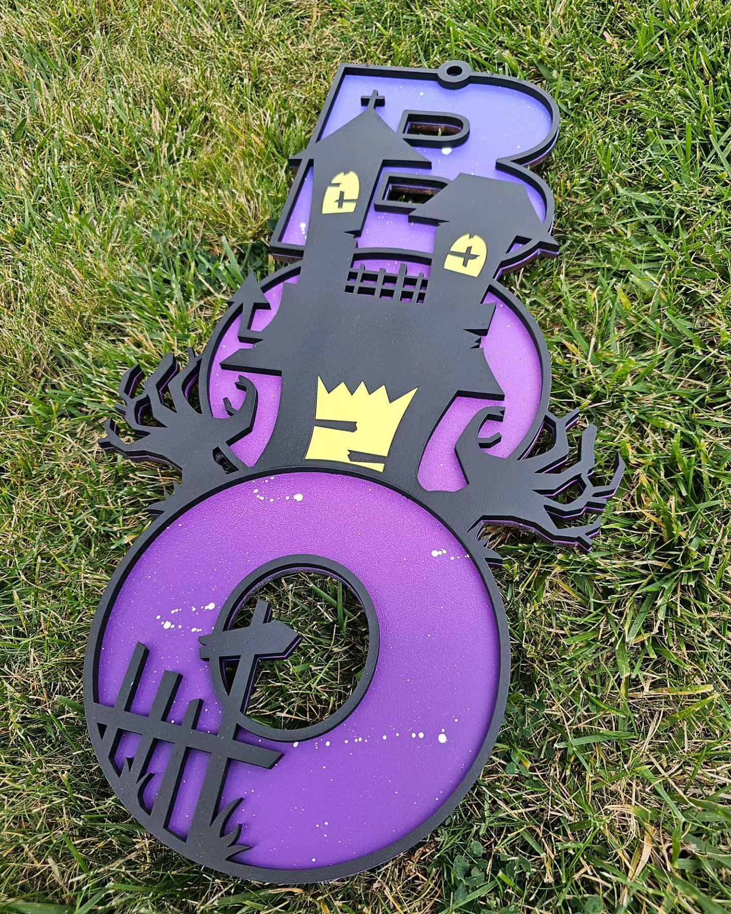 Haunted BOO Sign