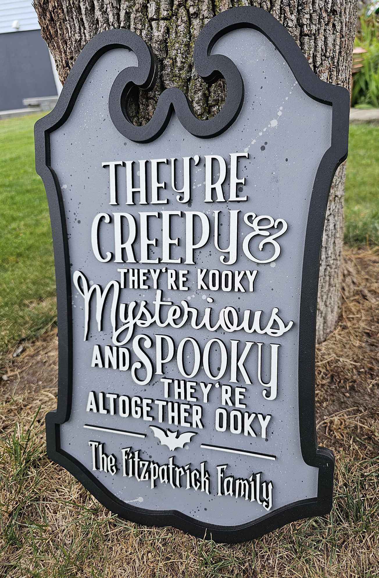 Halloween Family name sign