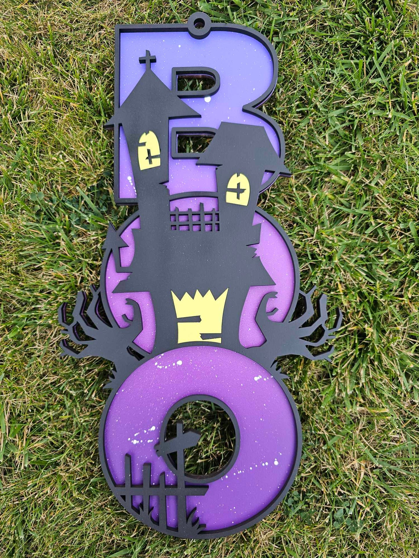 Haunted BOO Sign