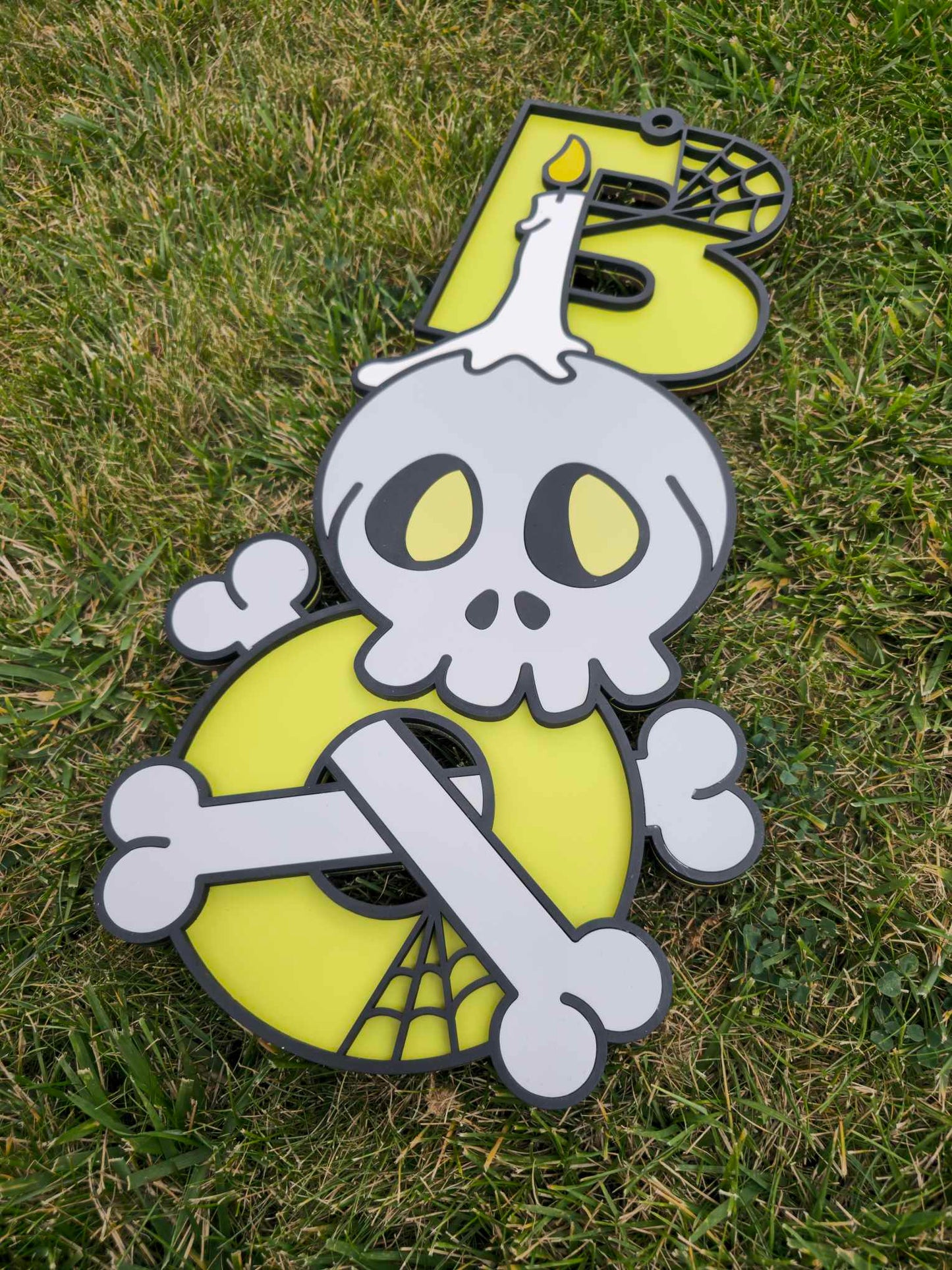 Skull BOO Sign