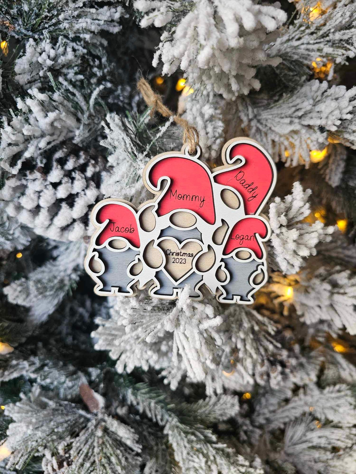 Gnomes family ornament