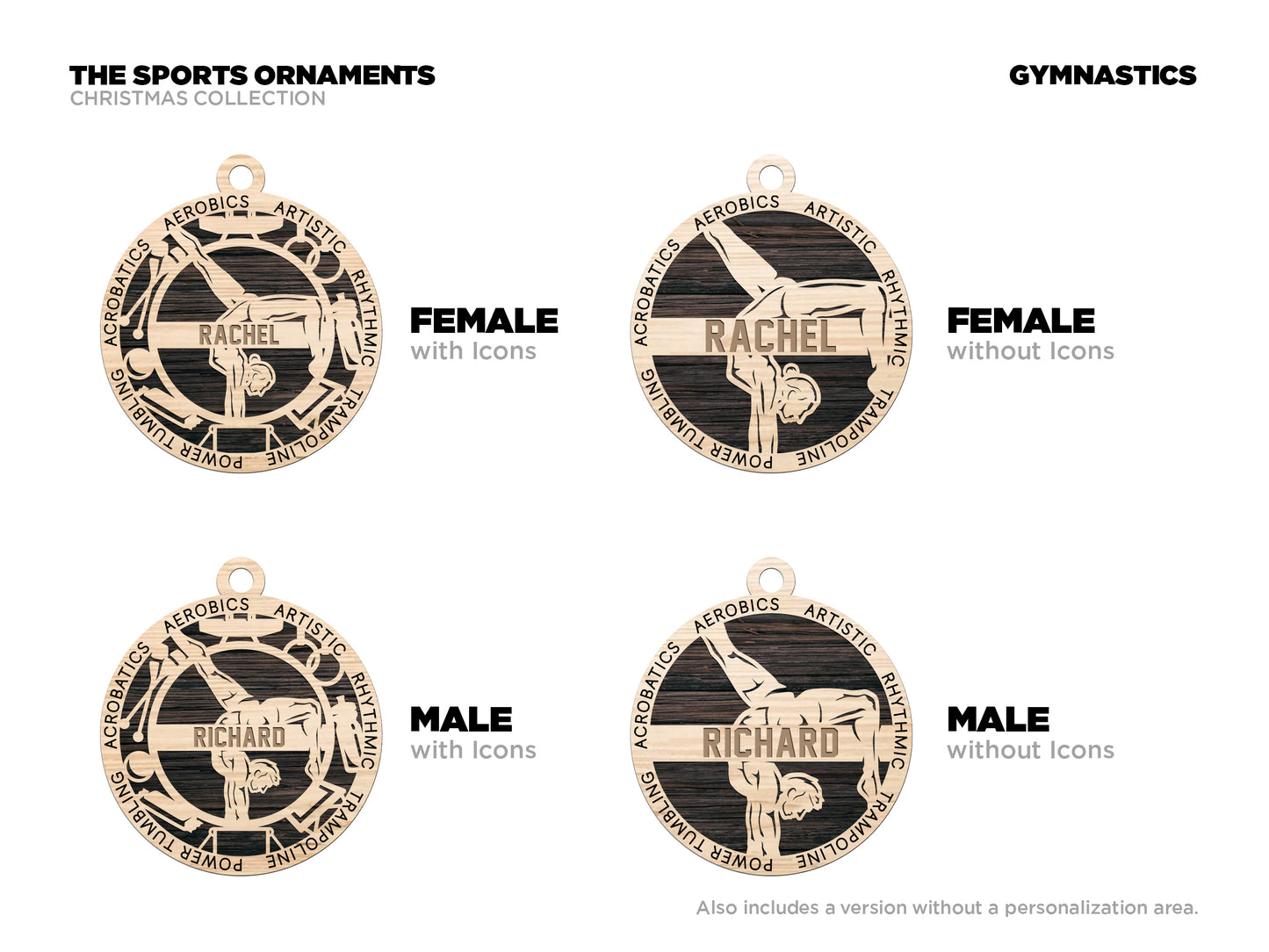 Personalized Sports ornaments