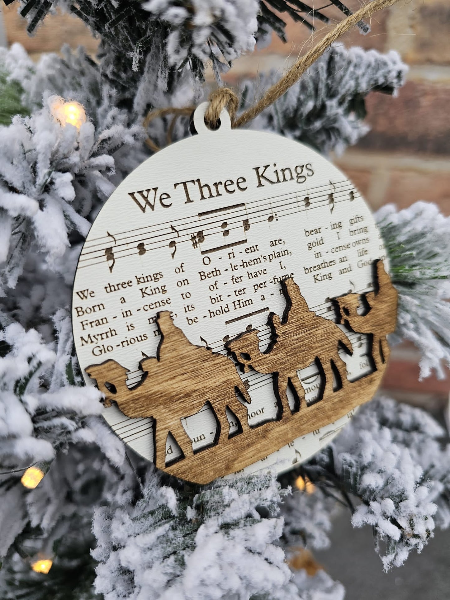 Nativity sheet music Ornament