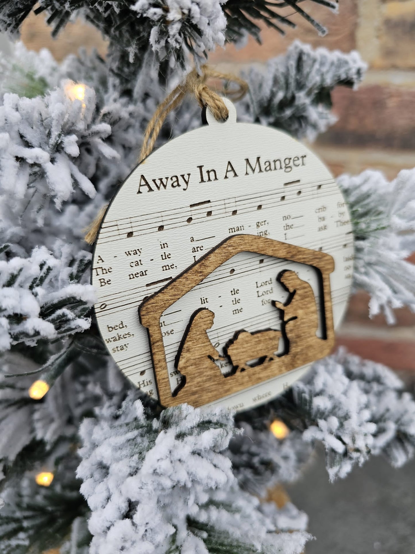 Nativity sheet music Ornament