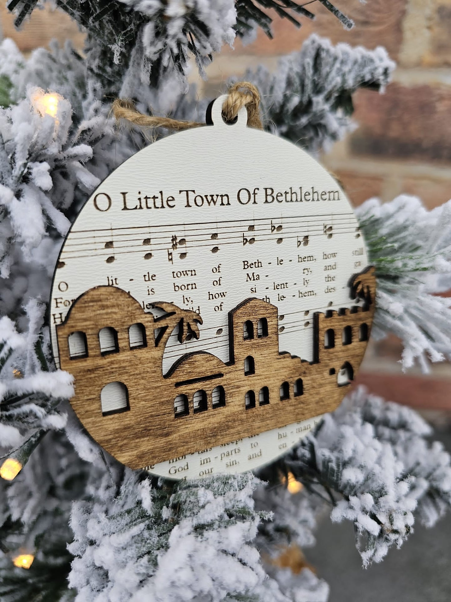 Nativity sheet music Ornament