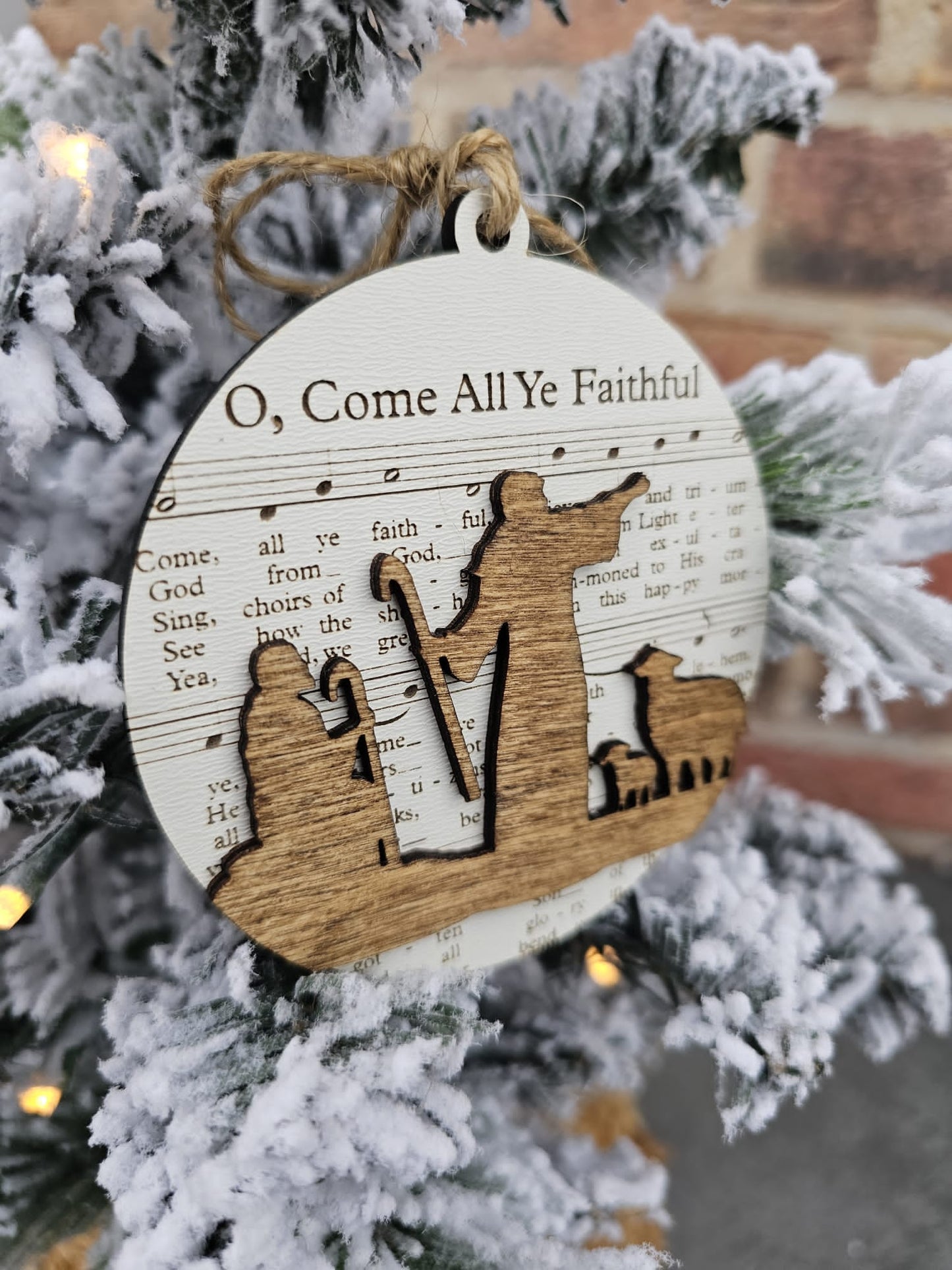 Nativity sheet music Ornament