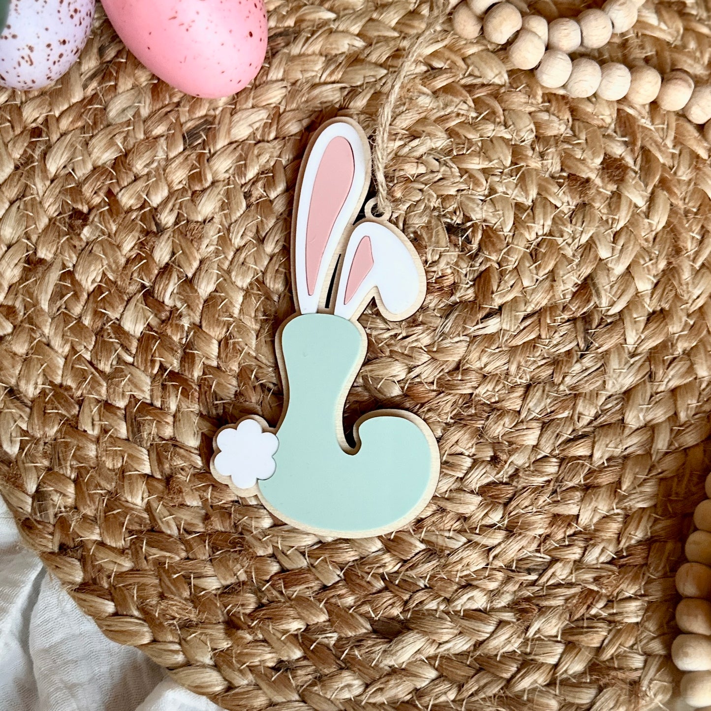 Boho Letter Easter tag