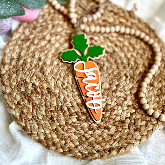 Carrot Easter Basket tag