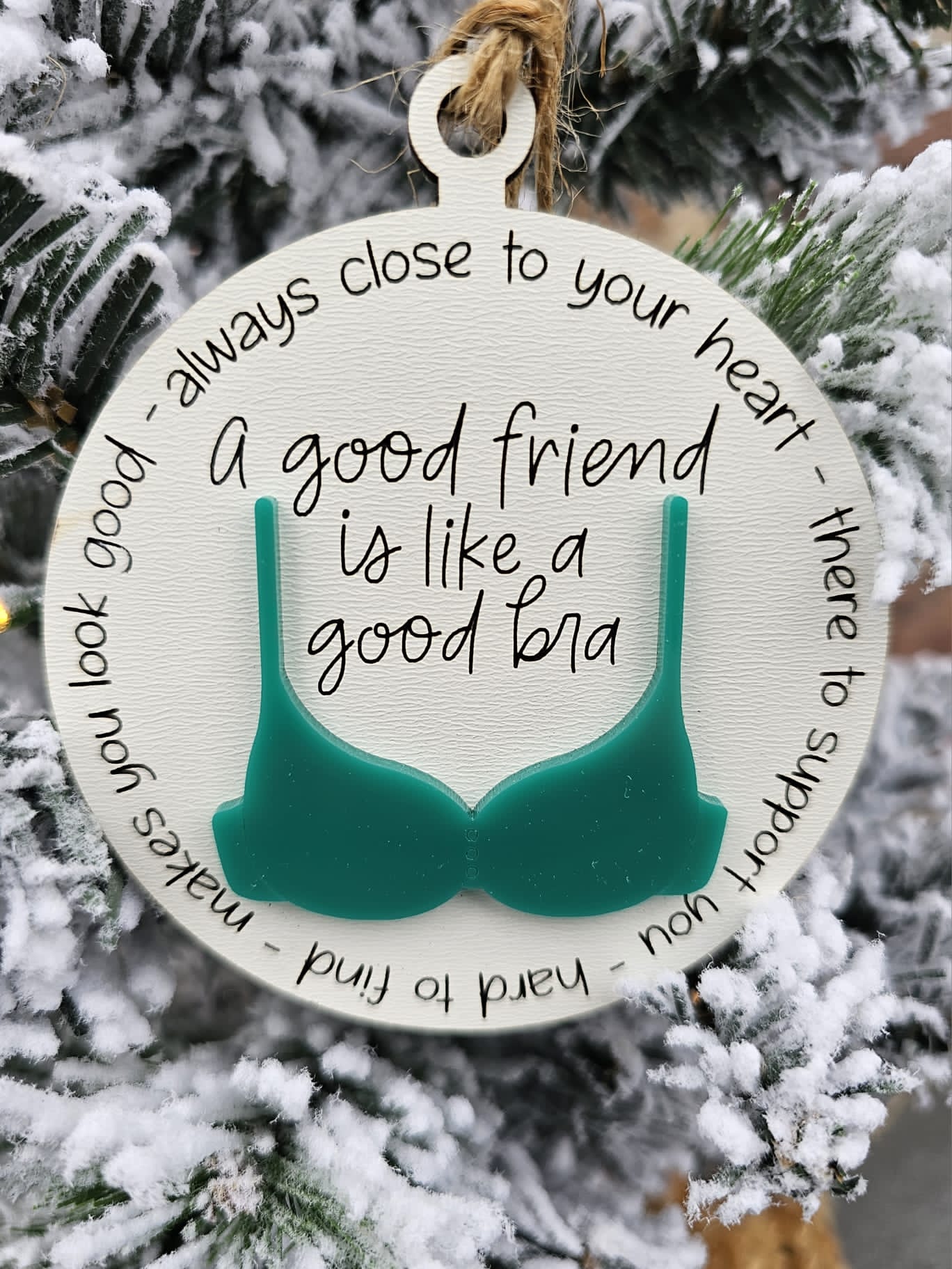 A good friend bra Ornament