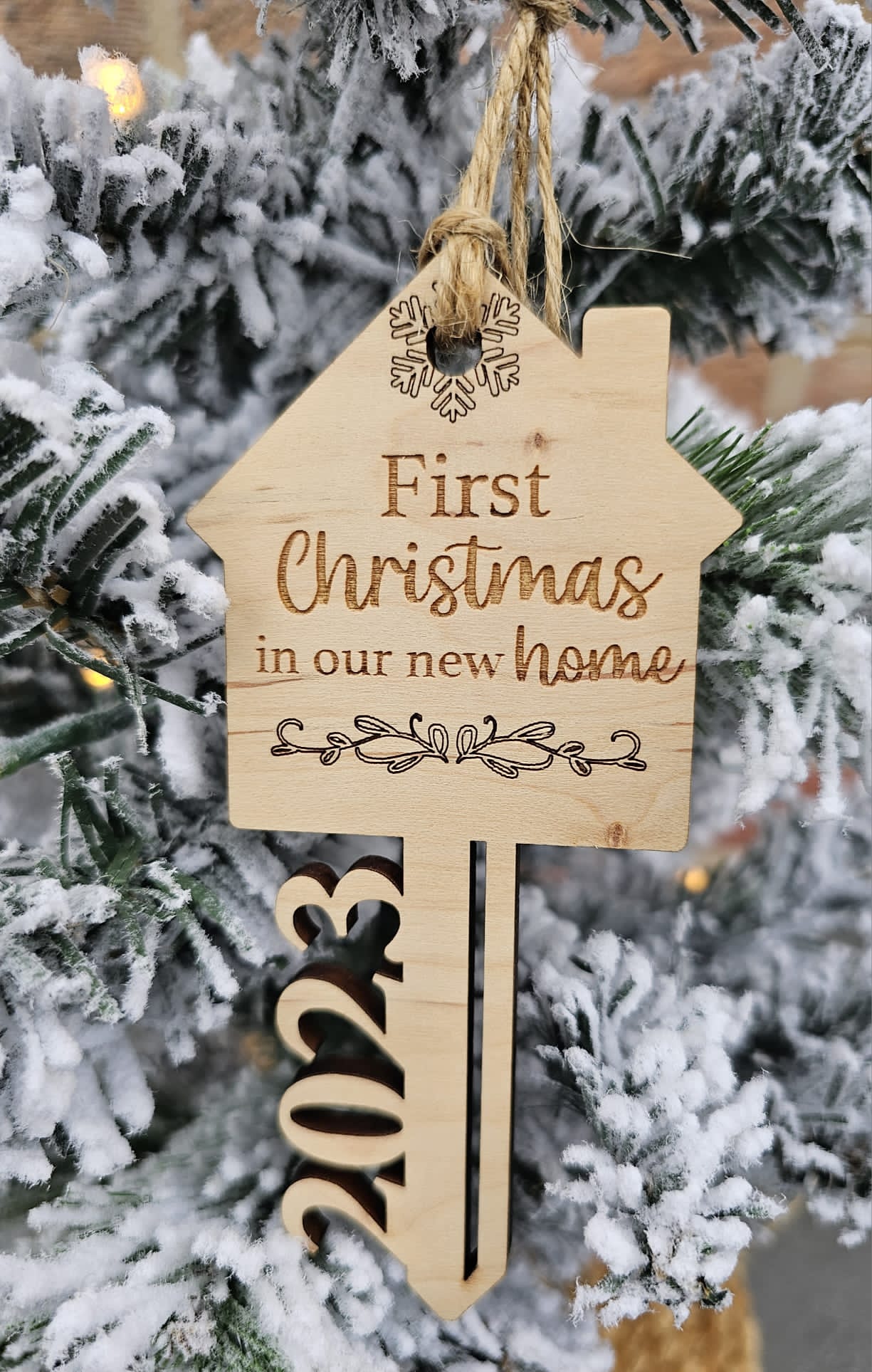 First Christmas in our new home ornament