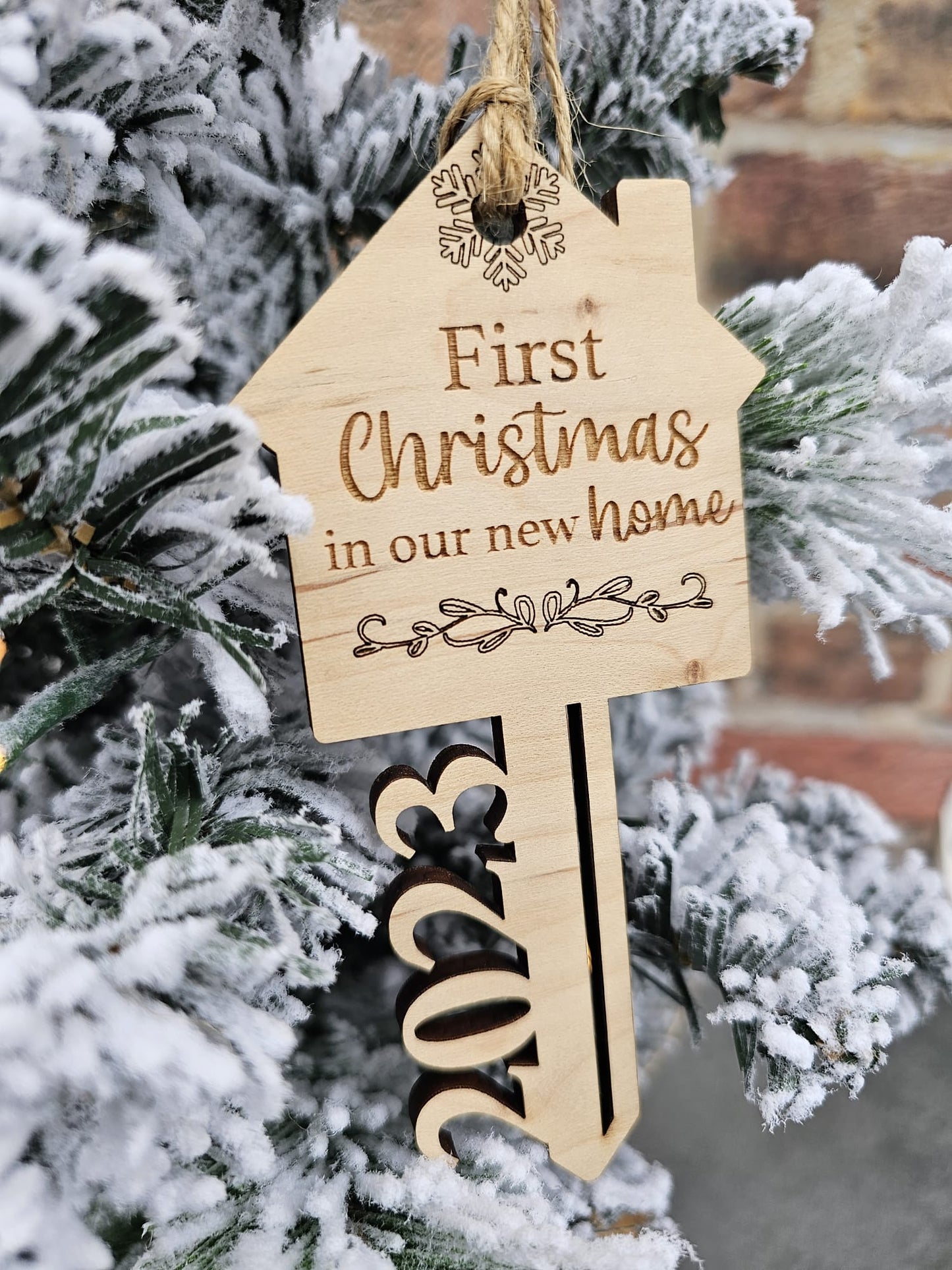 First Christmas in our new home ornament
