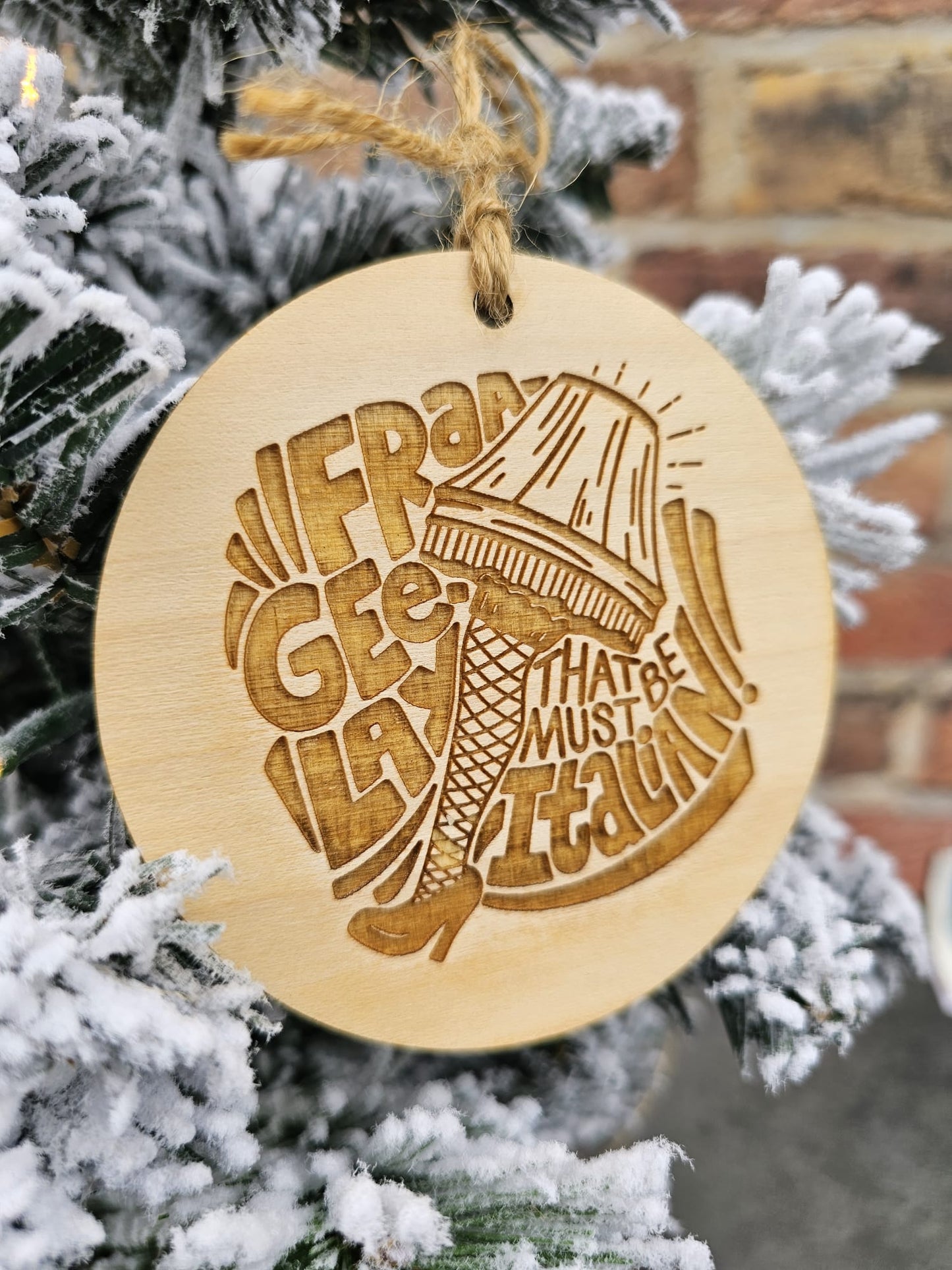 Fra-gee-lay ornament