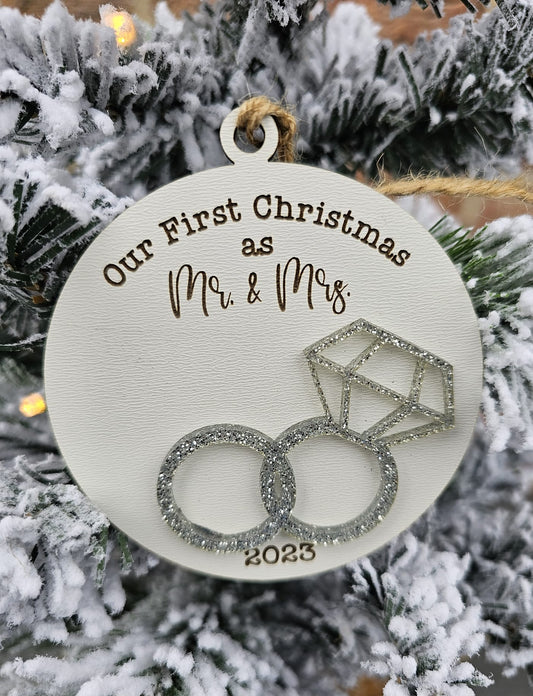 Our First Christmas as Mr & Mrs ornament