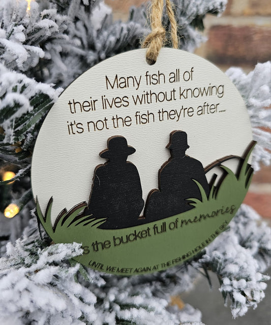 Memorial Fishing Ornament