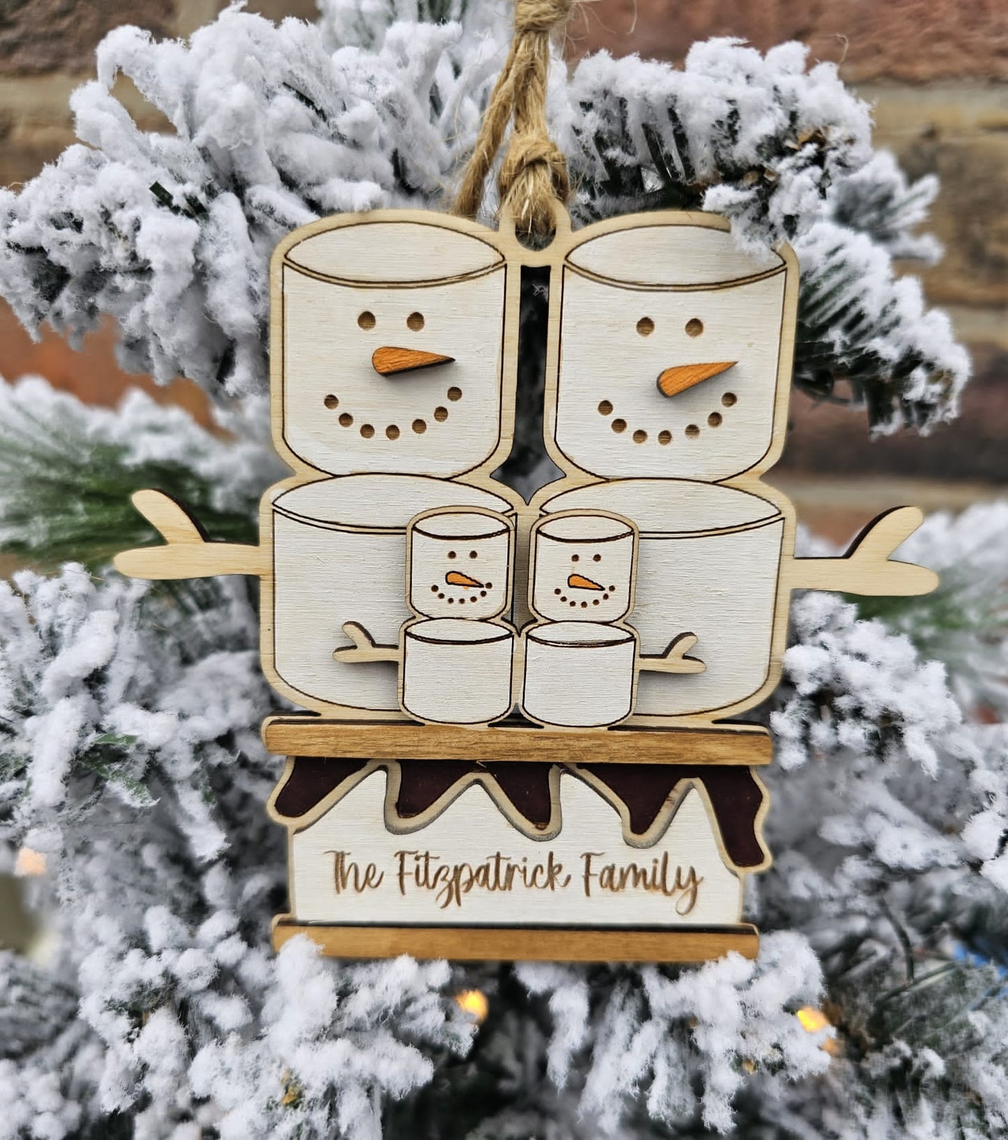 Snowman Family Christmas Ornament