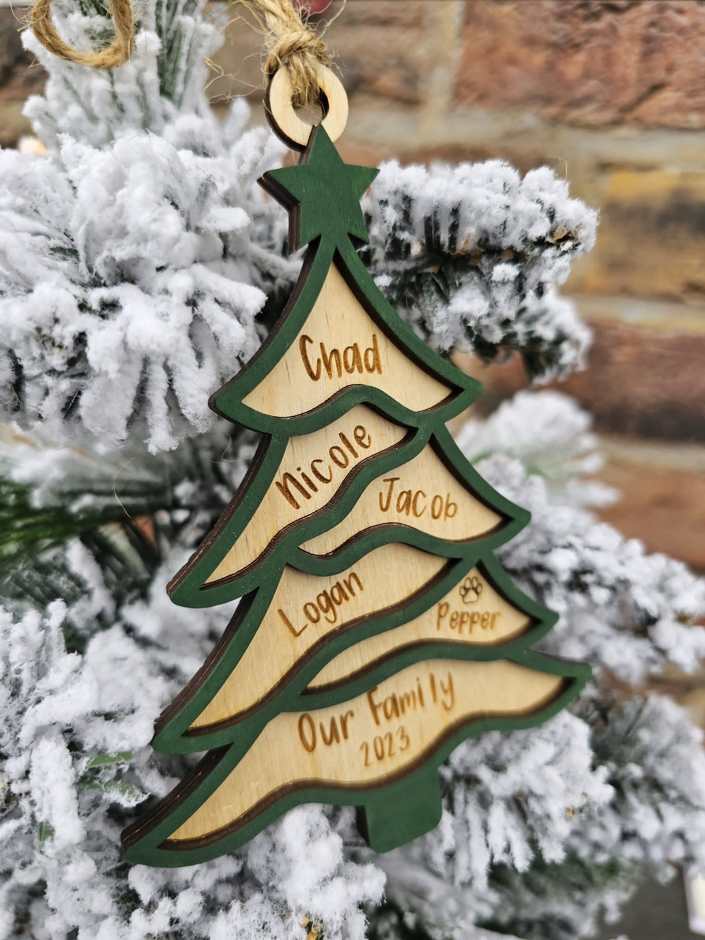 Personalized Christmas tree Ornament