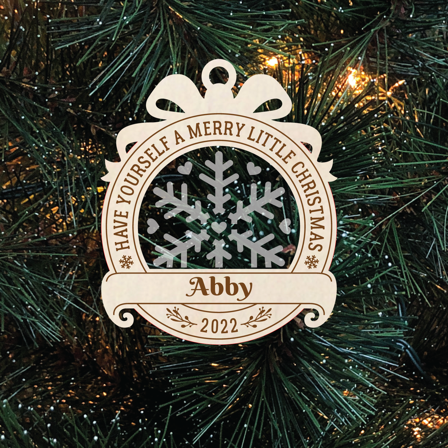 Have yourself a merry little christmas personalized acrylic ornament