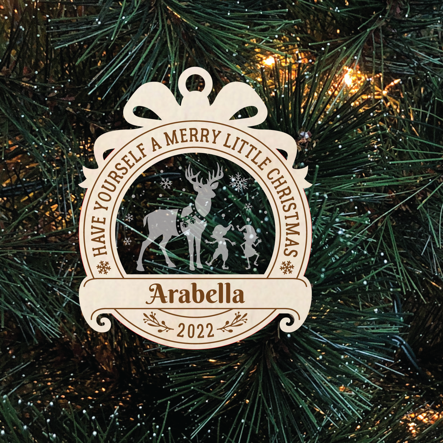 Have yourself a merry little christmas personalized acrylic ornament