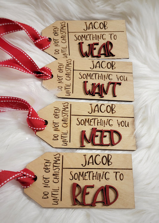 Personalized gift tags