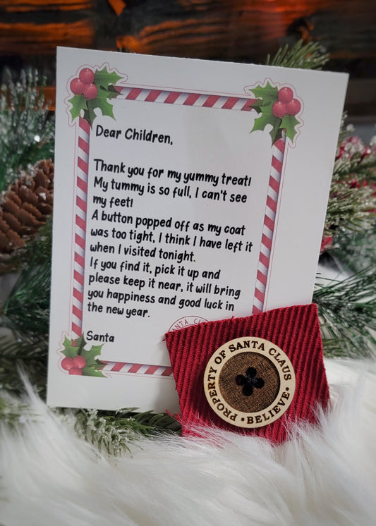 Santa's missing  button