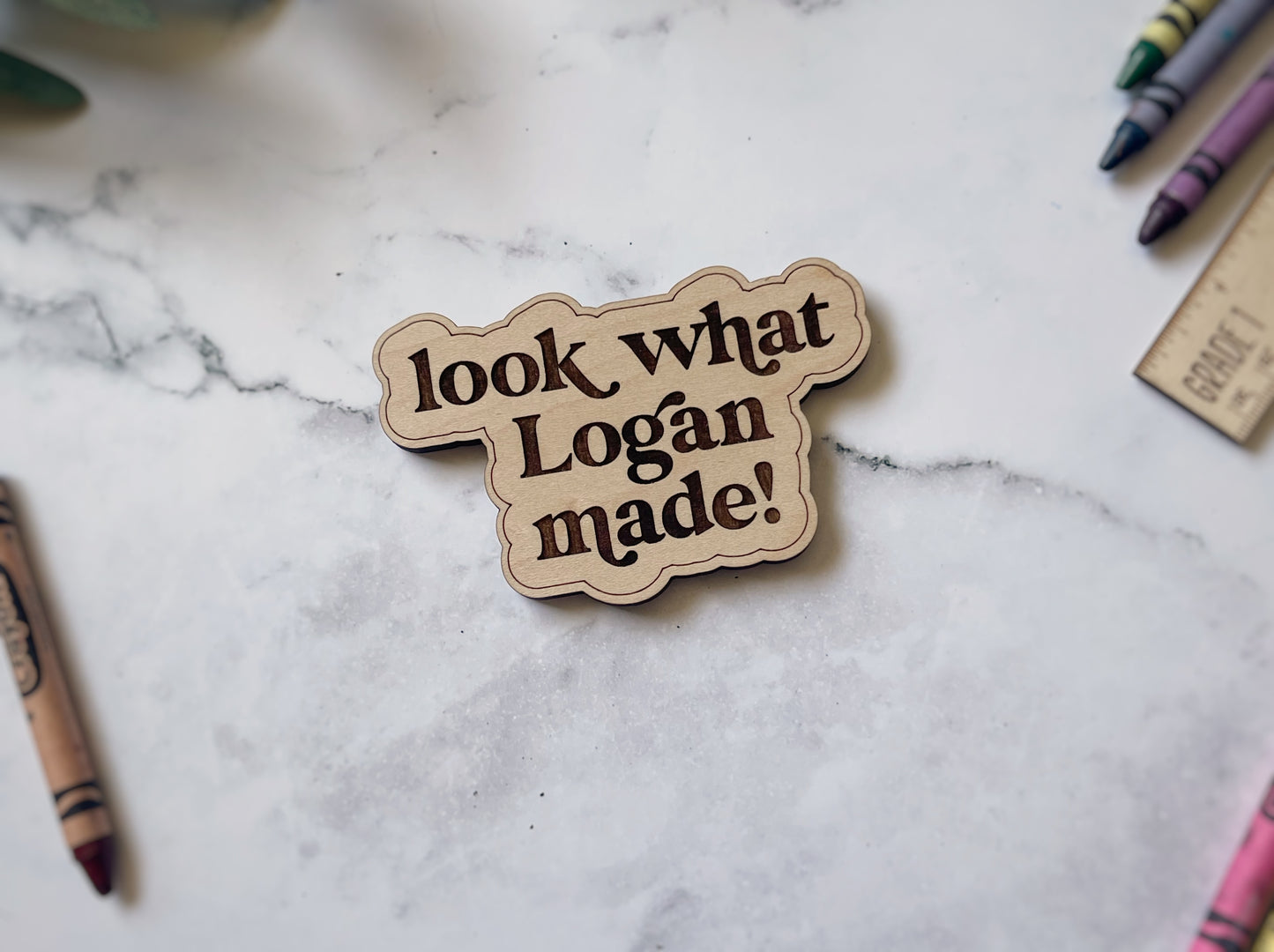 Look what (name) made! Magnets