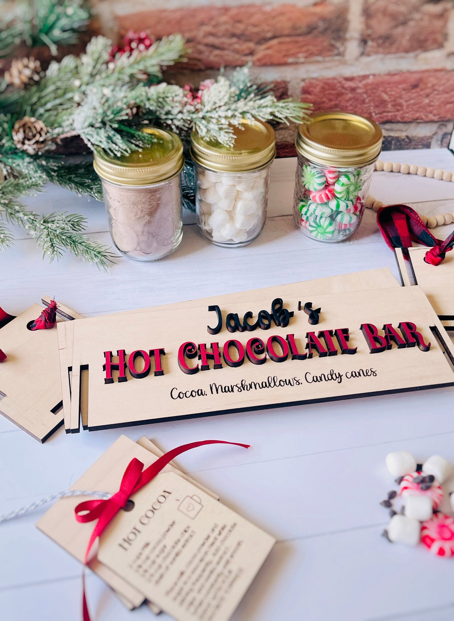Personalized hot chocolate bar