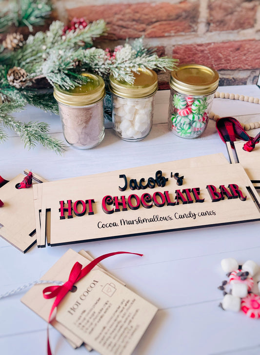 Personalized hot chocolate bar
