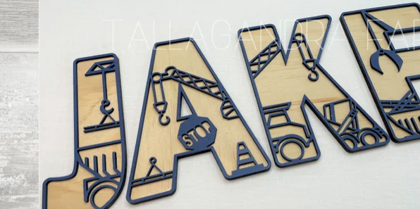 Custom Listing for Pat (construction letters)