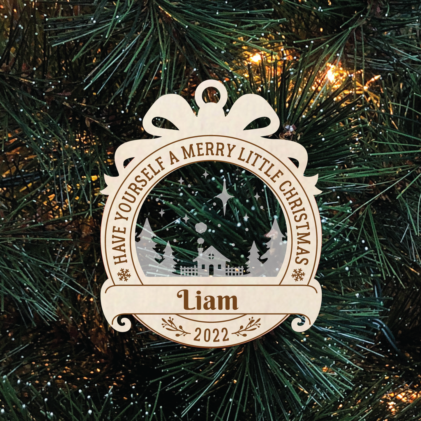 Have yourself a merry little christmas personalized acrylic ornament