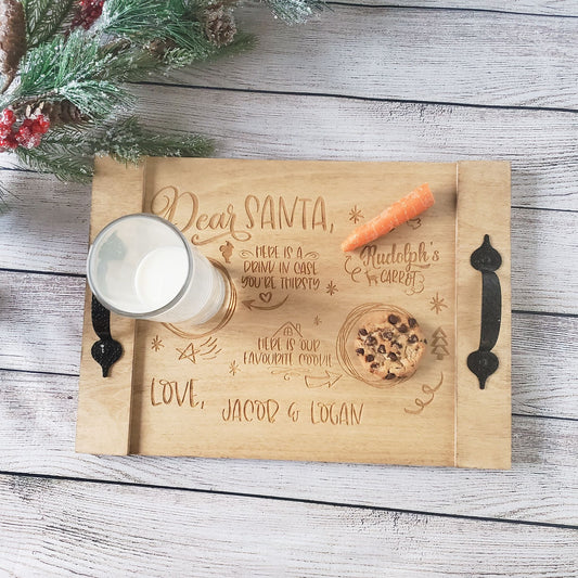 Personalized Santa tray